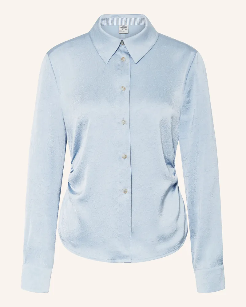 Baum und Pferdgarten Hemdbluse Mabia Aus Satin blau Hellblau