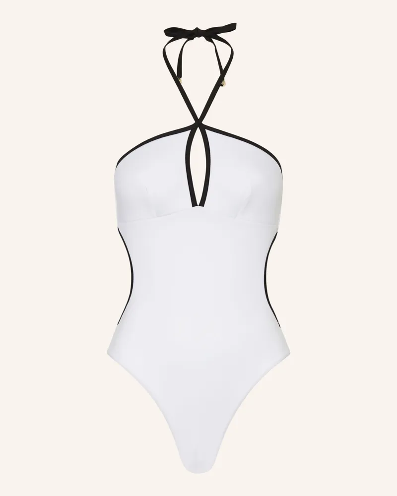 Max Mara Neckholder-Badeanzug Casilda weiss Weiss