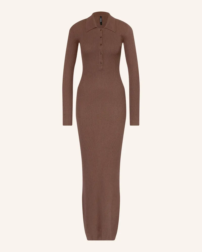 WRSTBHVR Strickkleid ROMI Dunkelbraun