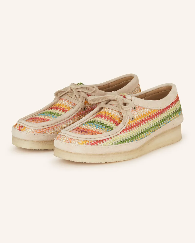 Clarks Mokassins WALLABEE Creme