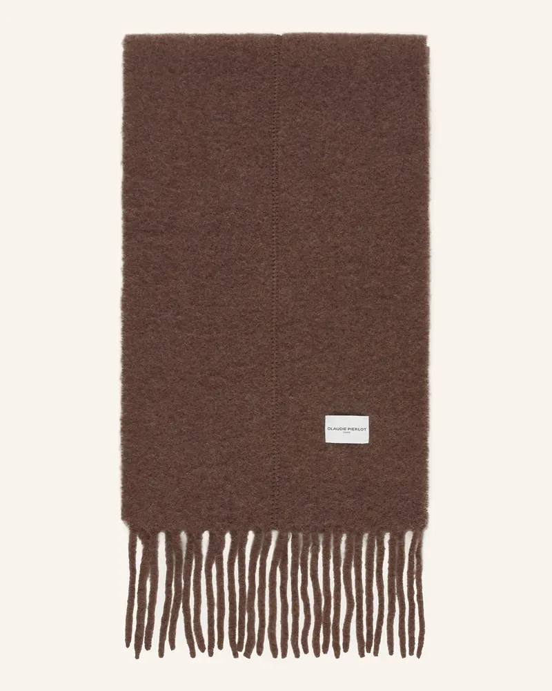 Claudie Pierlot Schal mit Alpaka Braun