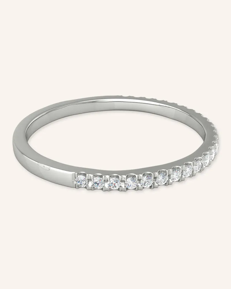 VEYNOU Ring MARA aus 18 Karat Weißgold und 0,10ct. Diamanten Weissgold