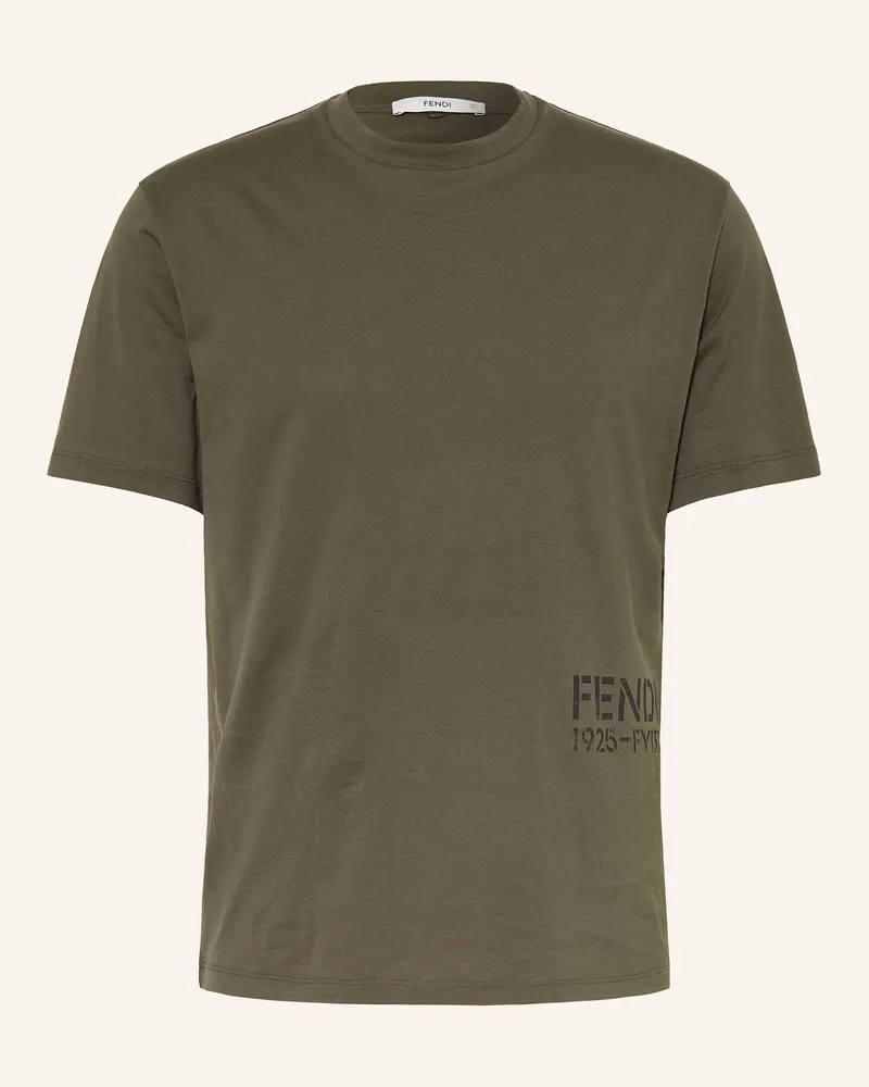 Fendi T-Shirt gruen Oliv