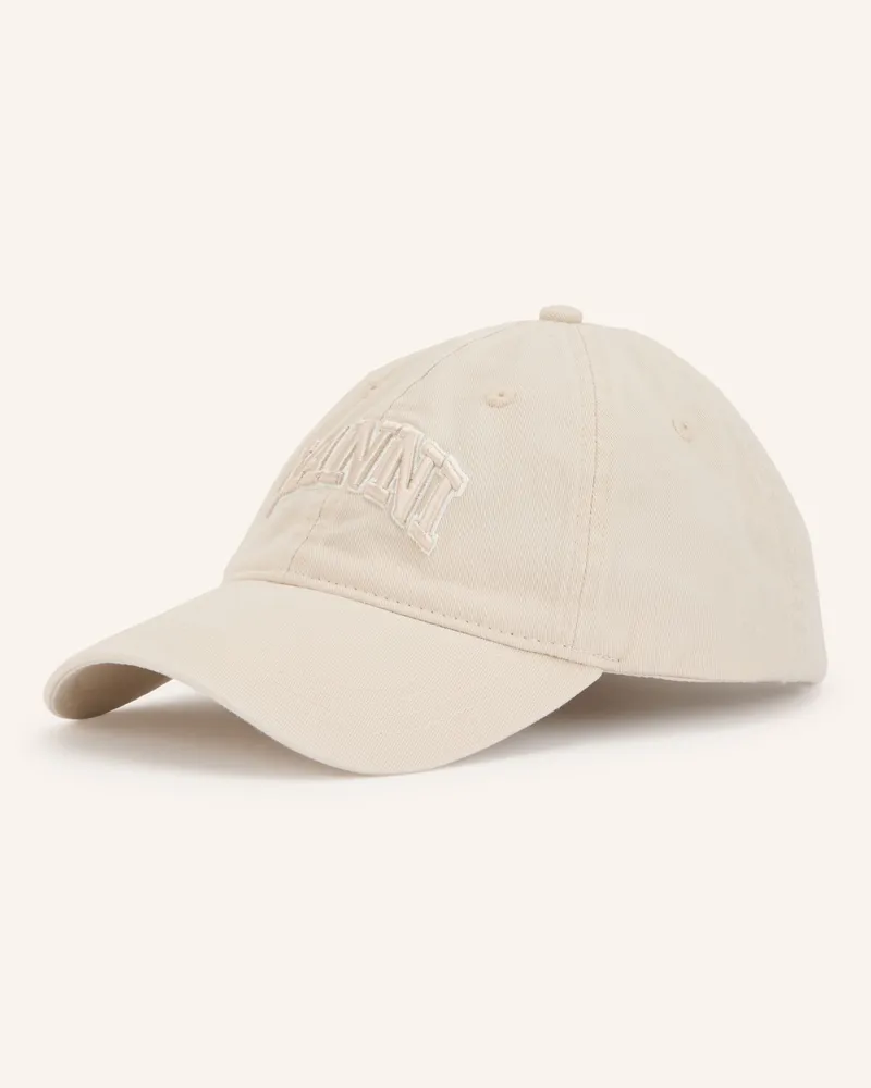 Ganni Cap beige Creme