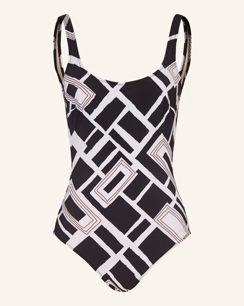 Charmline Shape-Badeanzug GRAPHIC FRAME Schwarz
