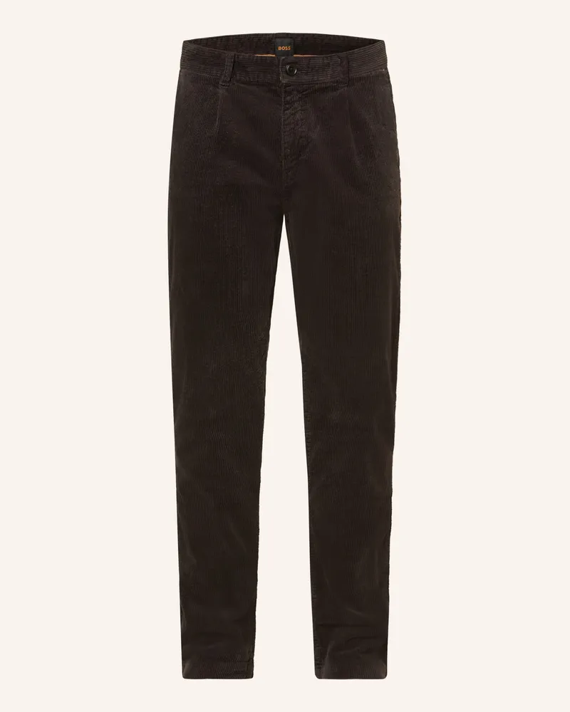 HUGO BOSS Cordchino Tapered Fit Schwarz