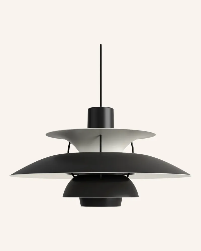 Louis Poulsen Pendelleuchte PH 5 Schwarz