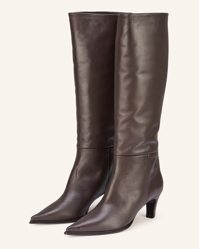 Zinda Stiefel Foulard braun Dunkelbraun