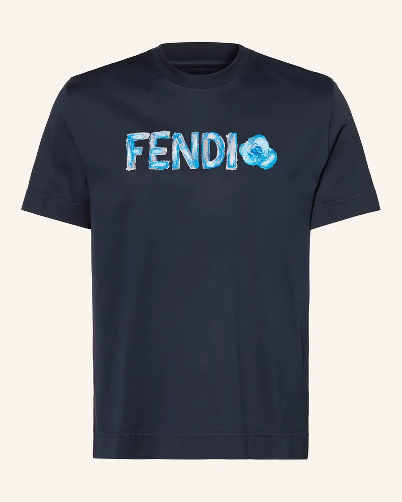 Fendi T-Shirt blau Dunkelblau
