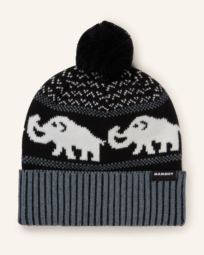 Mammut Mütze schwarz Schwarz
