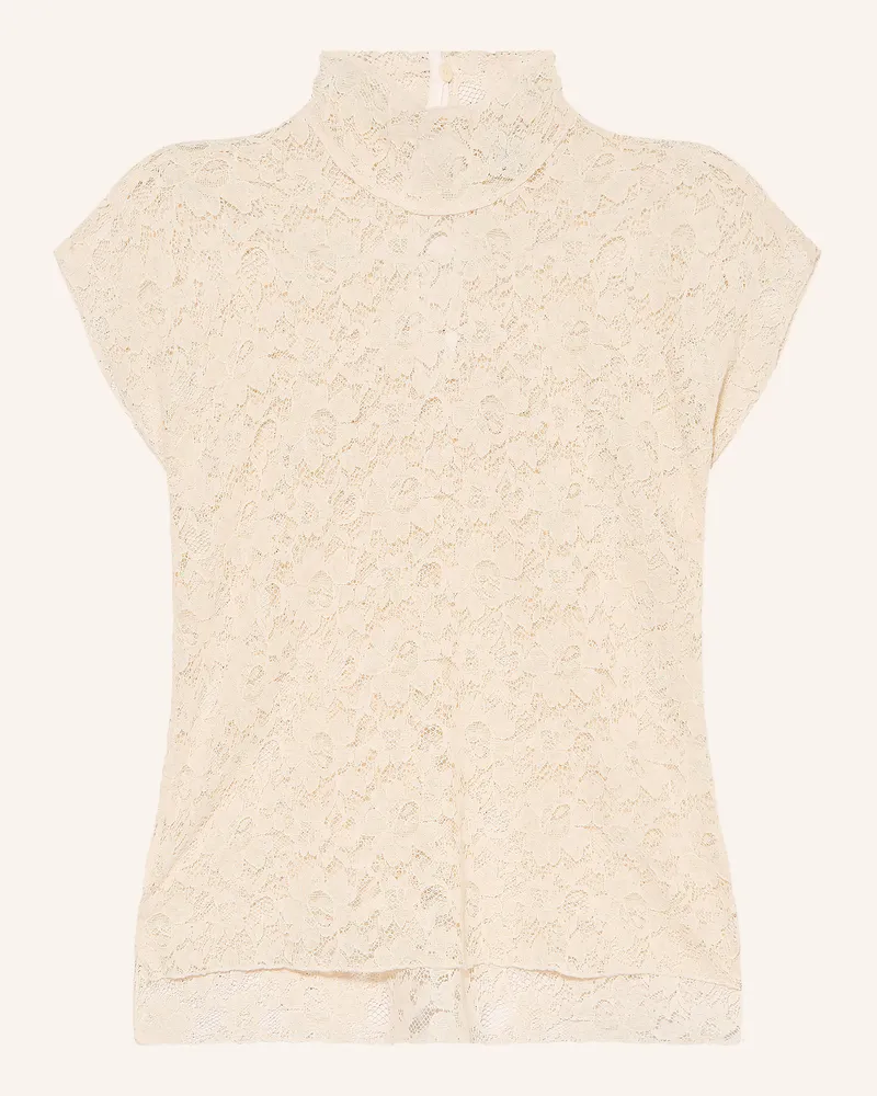Drykorn Blusenshirt Alaria Aus Spitze beige Creme