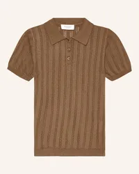 Rosemunde Strick-Poloshirt mit Seide Braun