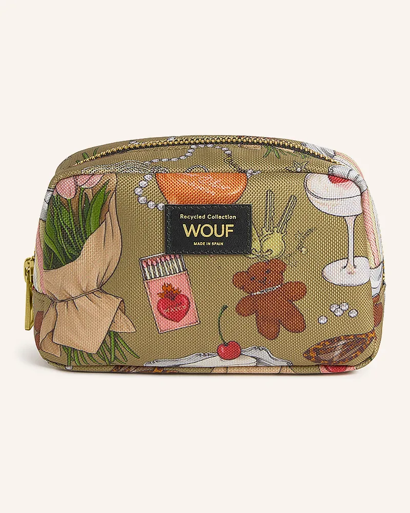 WOUF Kosmetiktasche gruen Khaki