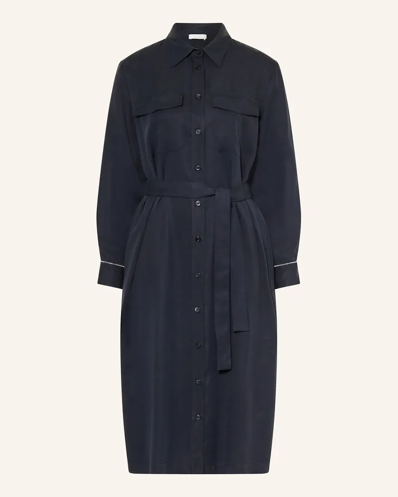 Peserico Hemdblusenkleid Dunkelblau