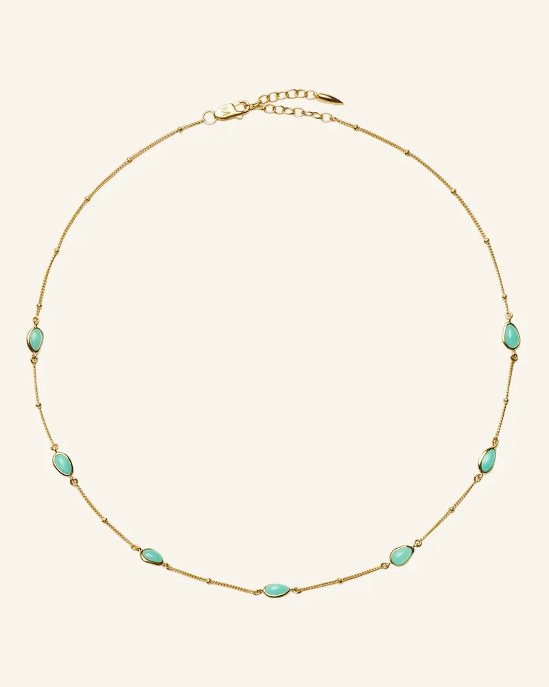 Missoma Halsketten MAGMA GEMSTONE CHARM CHOKER by GLAMBOU Gold