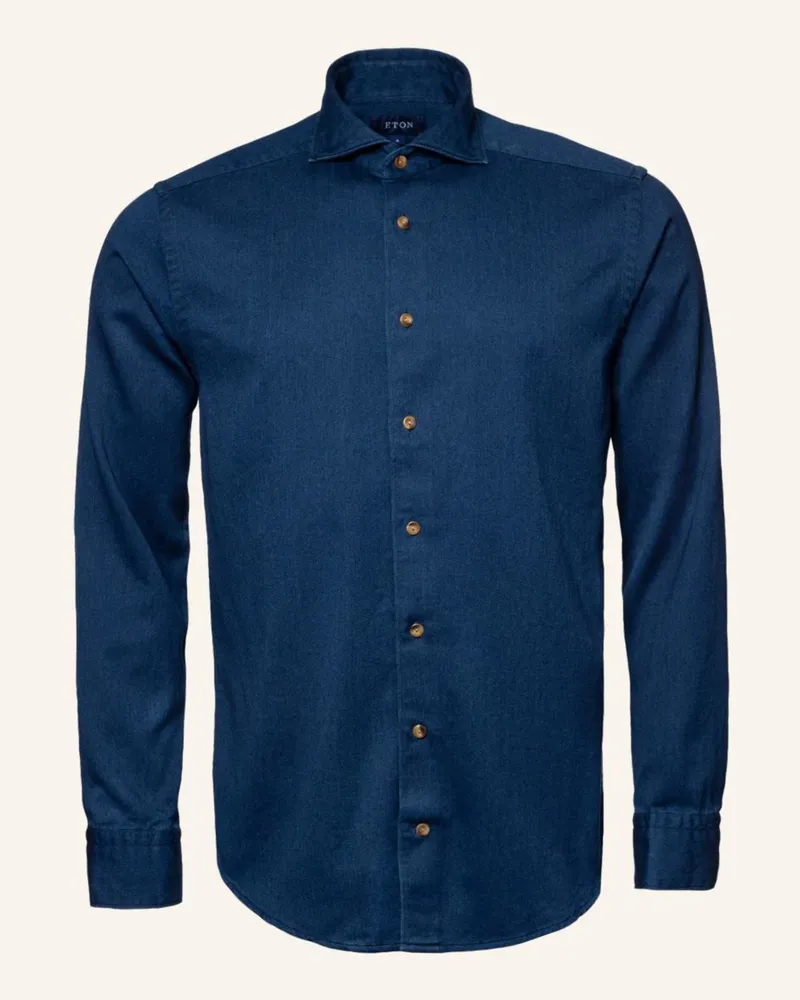 Eton Jeanshemd Slim Fit Dunkelblau
