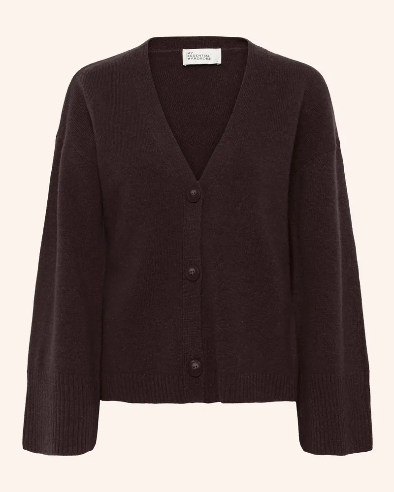 My Essential Wardrobe Strickjacke HUXI Dunkelbraun