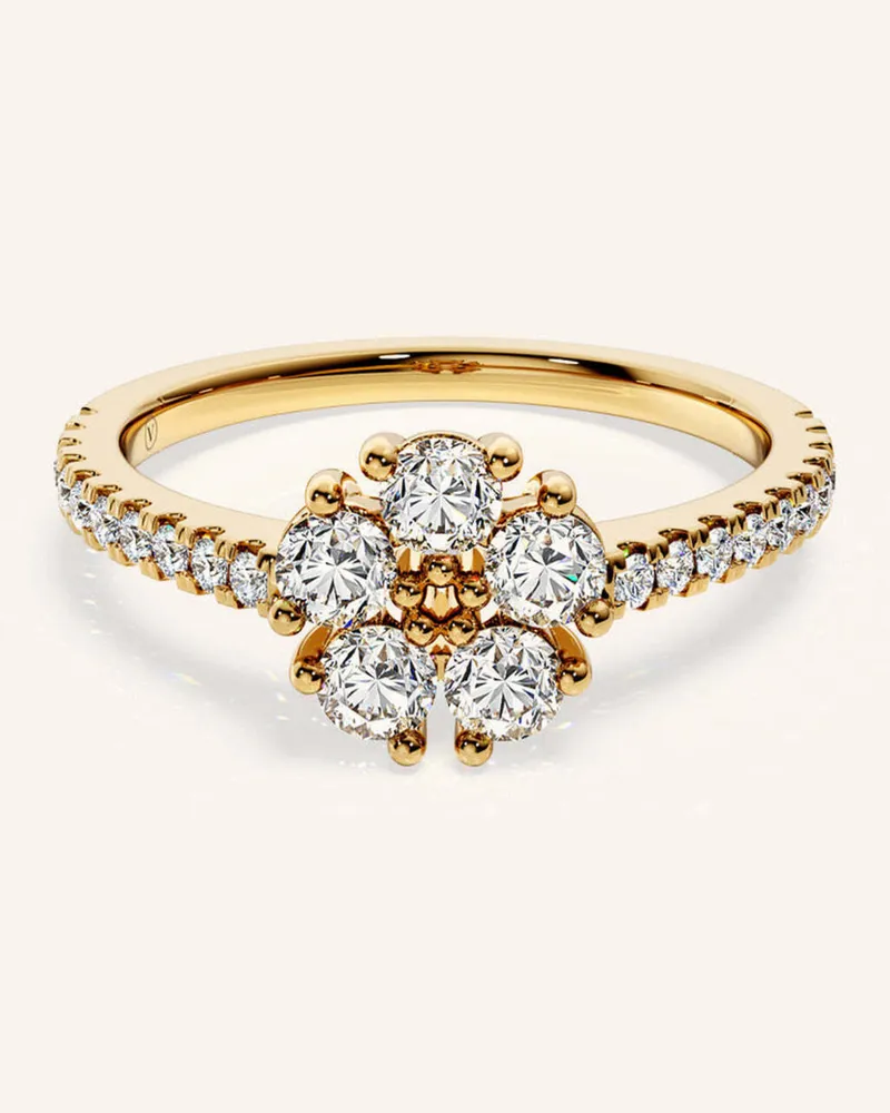 VEYNOU Ring Pavé Aus 14 Karat Gelbgold Und 0,74ct. Lab-Grown Diamanten gold Gold