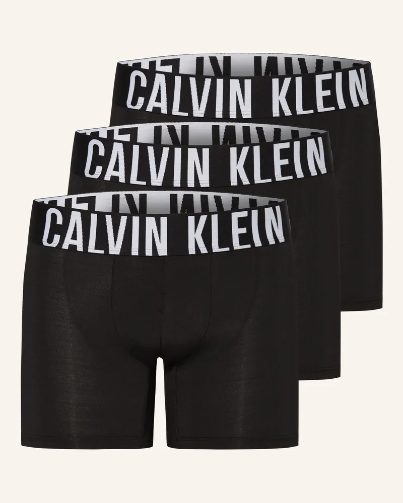 Calvin Klein 3er-Pack Boxershorts Intense Power schwarz Schwarz