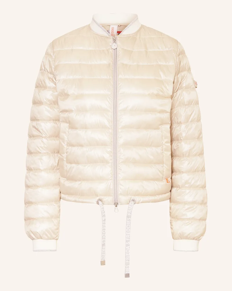 Frieda & Freddies Blouson KEIRA mit Glitzergarn Creme