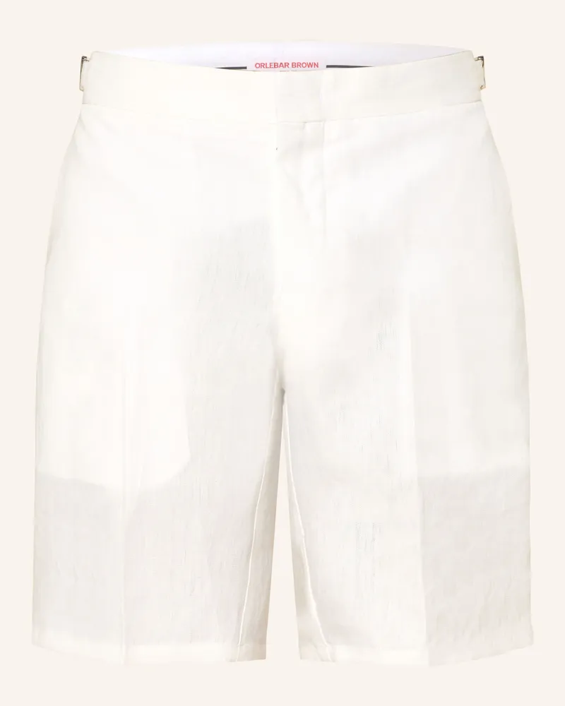 Orlebar Brown Leinenshorts Weiss