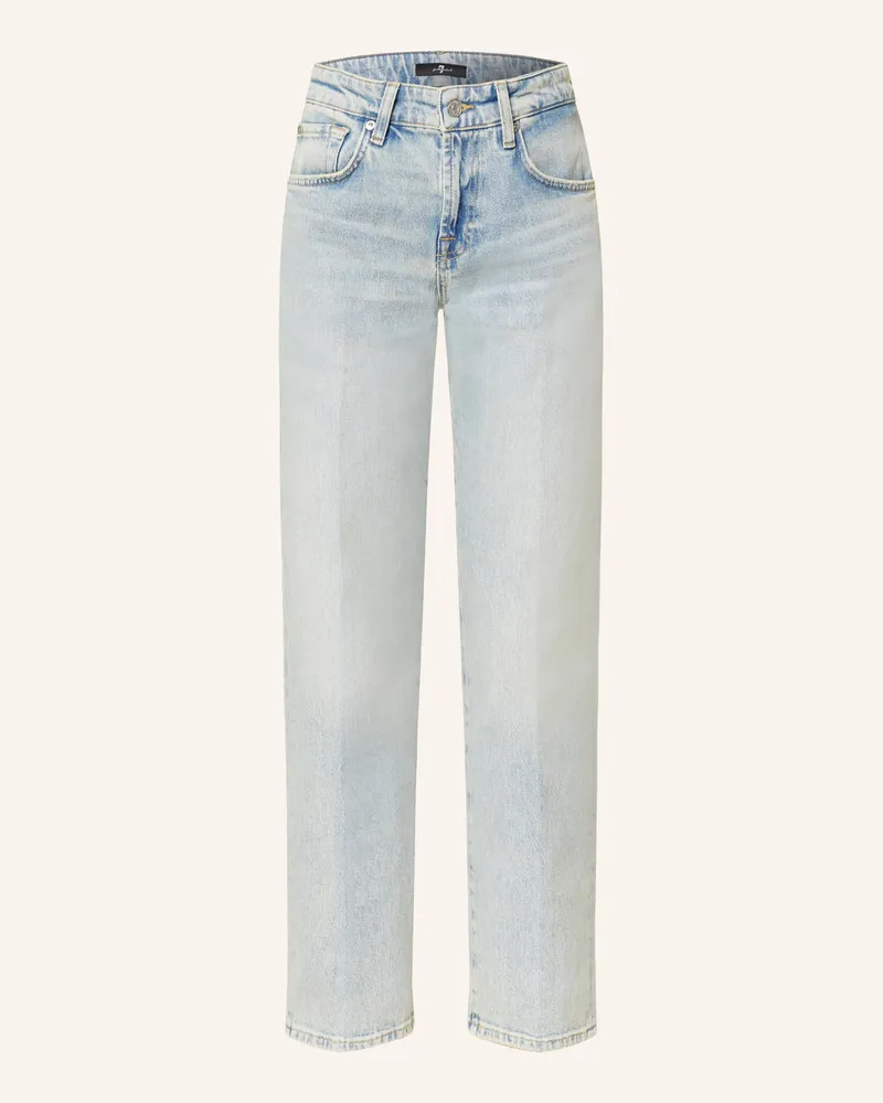 7 for all mankind Straight Jeans CALIE STRAIGHT SAHARA WITH WORN HEM Sahara