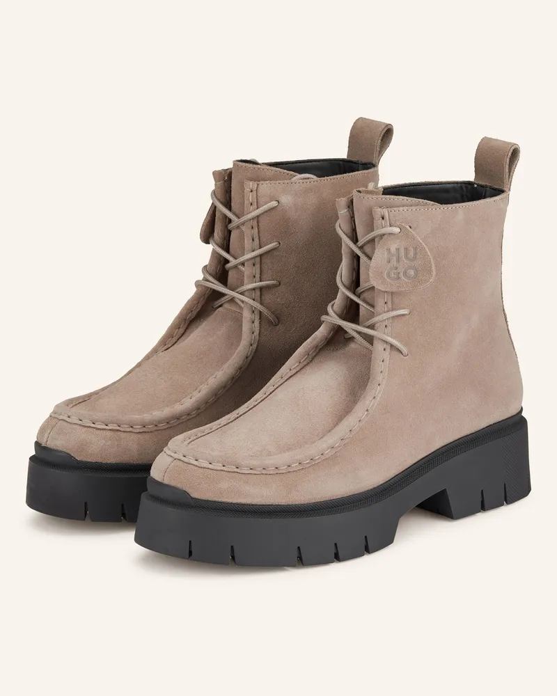 HUGO BOSS Schnürboots KRIS Taupe