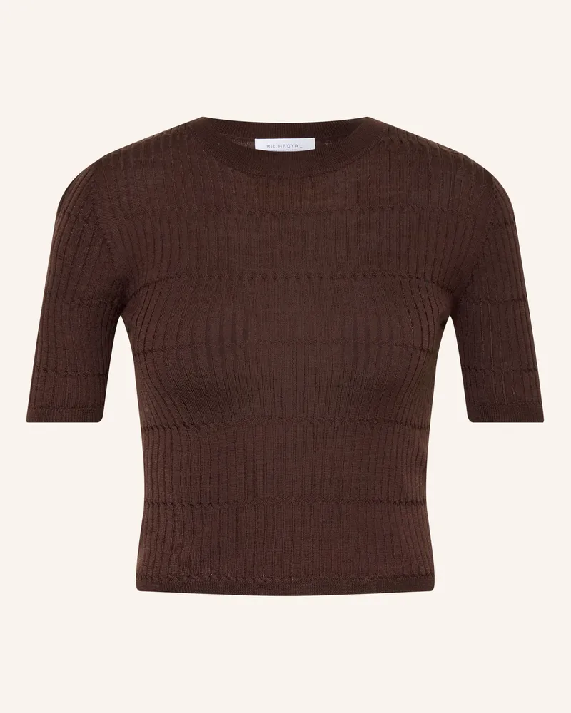 Rich&Royal Strickshirt braun Dunkelbraun