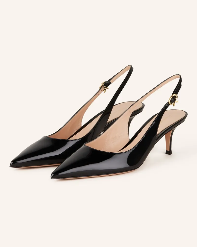 Gianvito Rossi Slingpumps RIBBON - SCHWARZ Schwarz