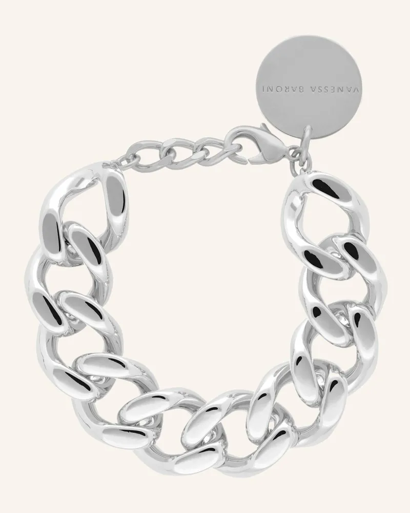 Vanessa Baroni Armband FLAT CHAIN BRACELET SILVER by GLAMBOU Silber