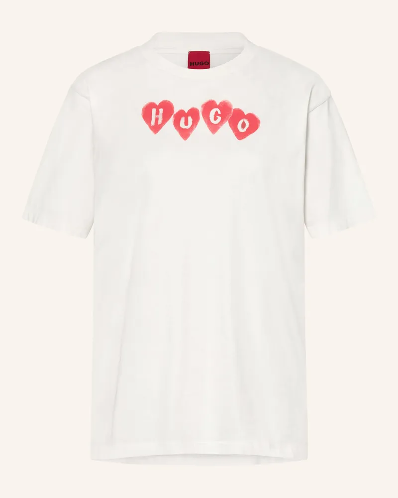 HUGO BOSS T-Shirt Vintage Tee weiss Ecru