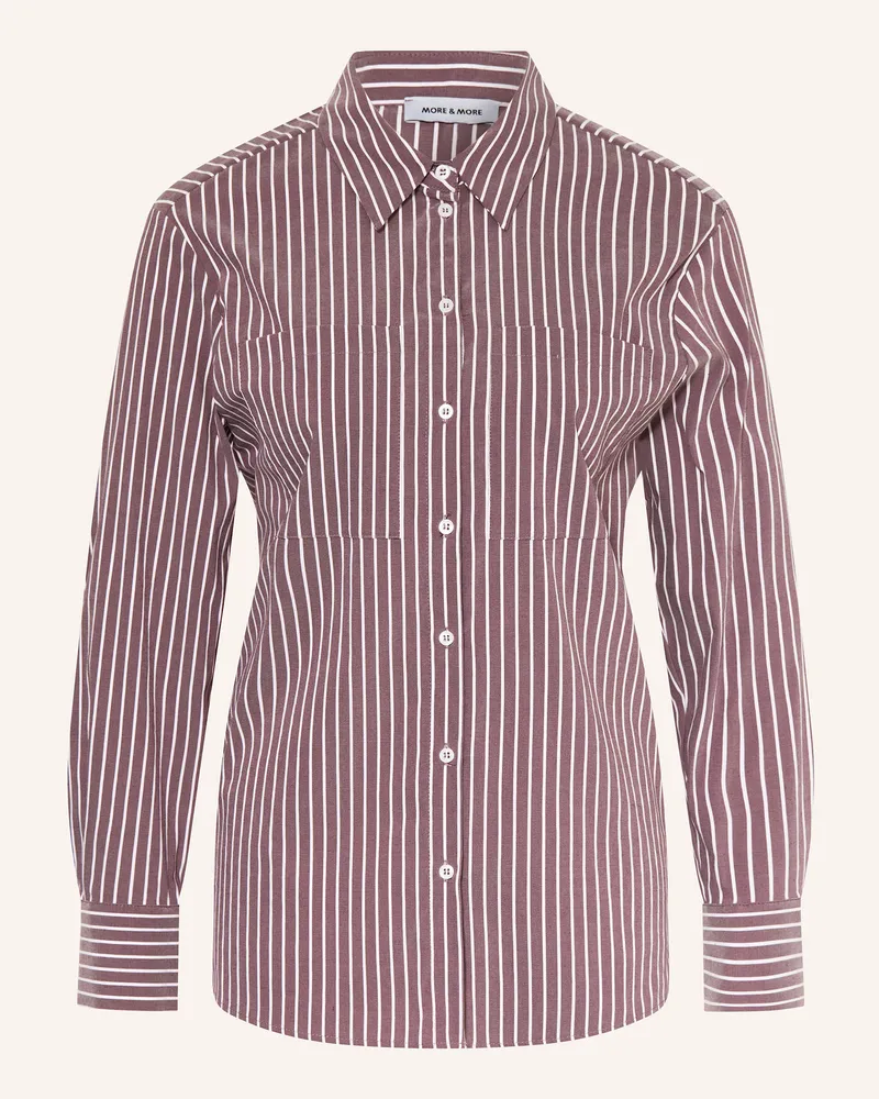 More & More Hemdbluse Dunkellila