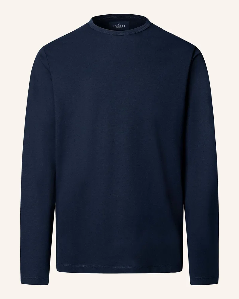 Hackett T-Shirt Pima Cotton Tee Ls blau Blau