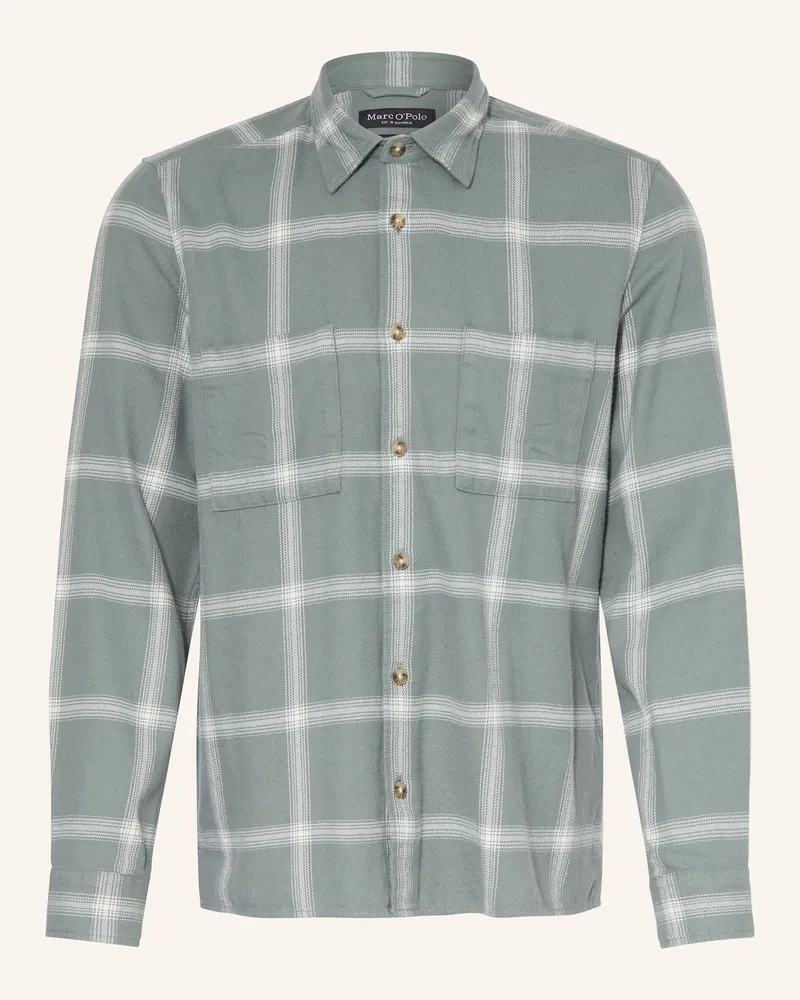Marc O'Polo Hemd Regular Fit Hellgrün