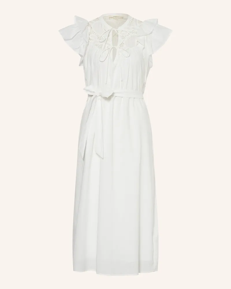 Suncoo Kleid CEDRA mit Lochspitze Weiss
