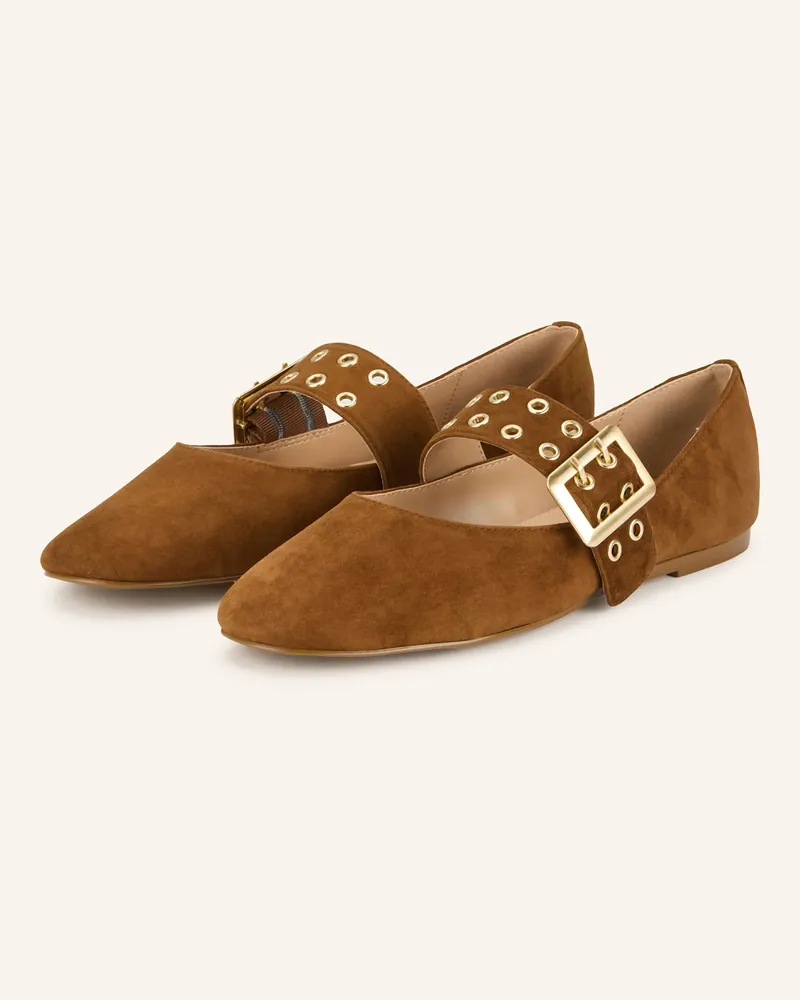 Steve Madden Mary-Jane-Ballerinas ATLANTICA Cognac