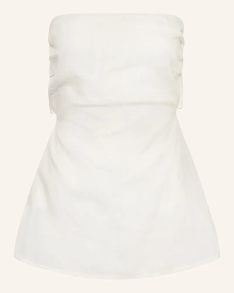 Faithfull The Brand Off-Shoulder-Bluse Solmar Aus Leinen weiss Weiss