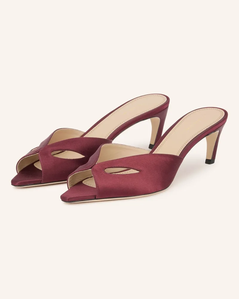 Victoria Beckham Mules Harlow Mask Mit Cut-Outs rot Dunkelrot