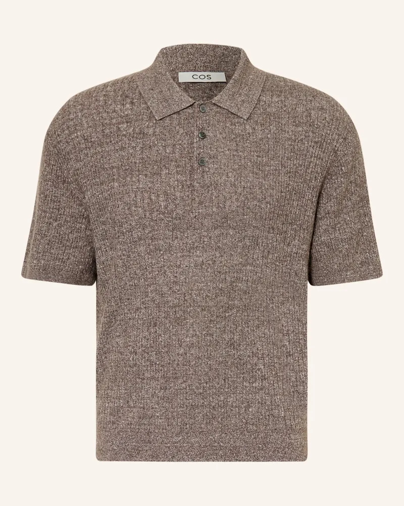 COS Strick-Poloshirt Mit Seide Und Leinen braun Braun