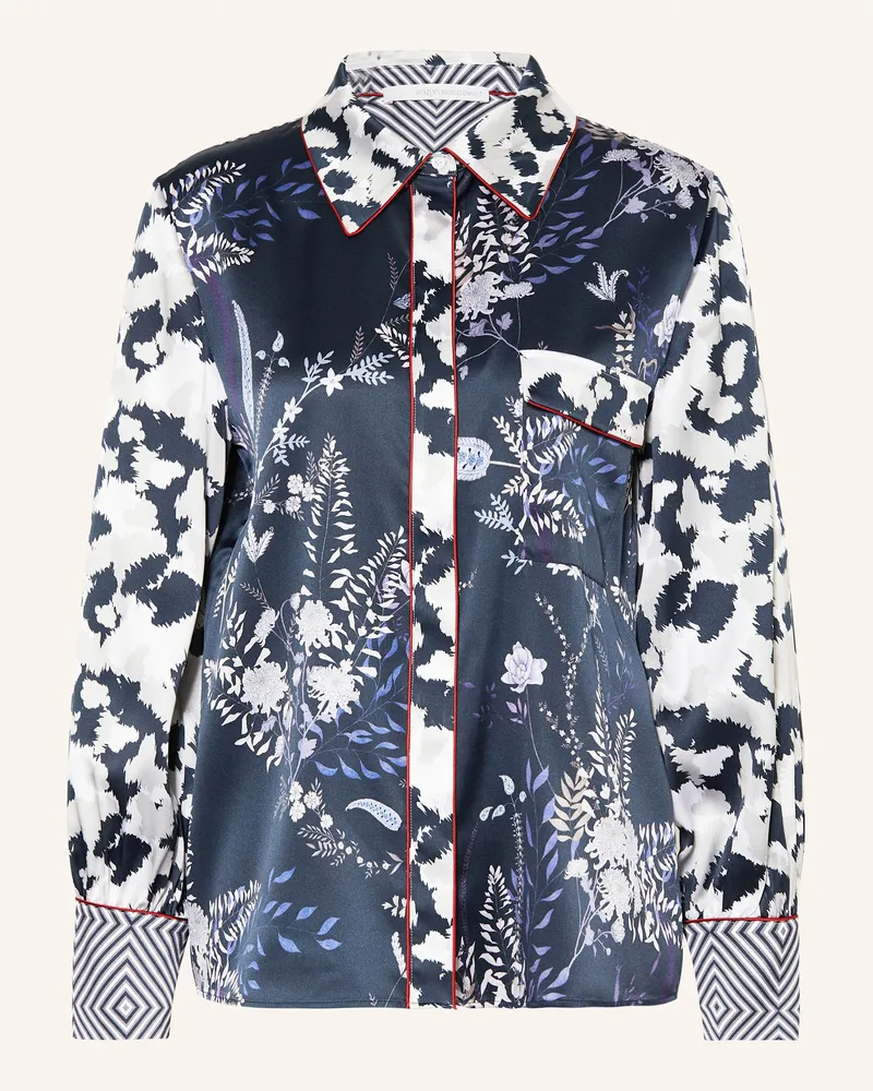 Herzen's Angelegenheit Hemdbluse aus Seide Dunkelblau