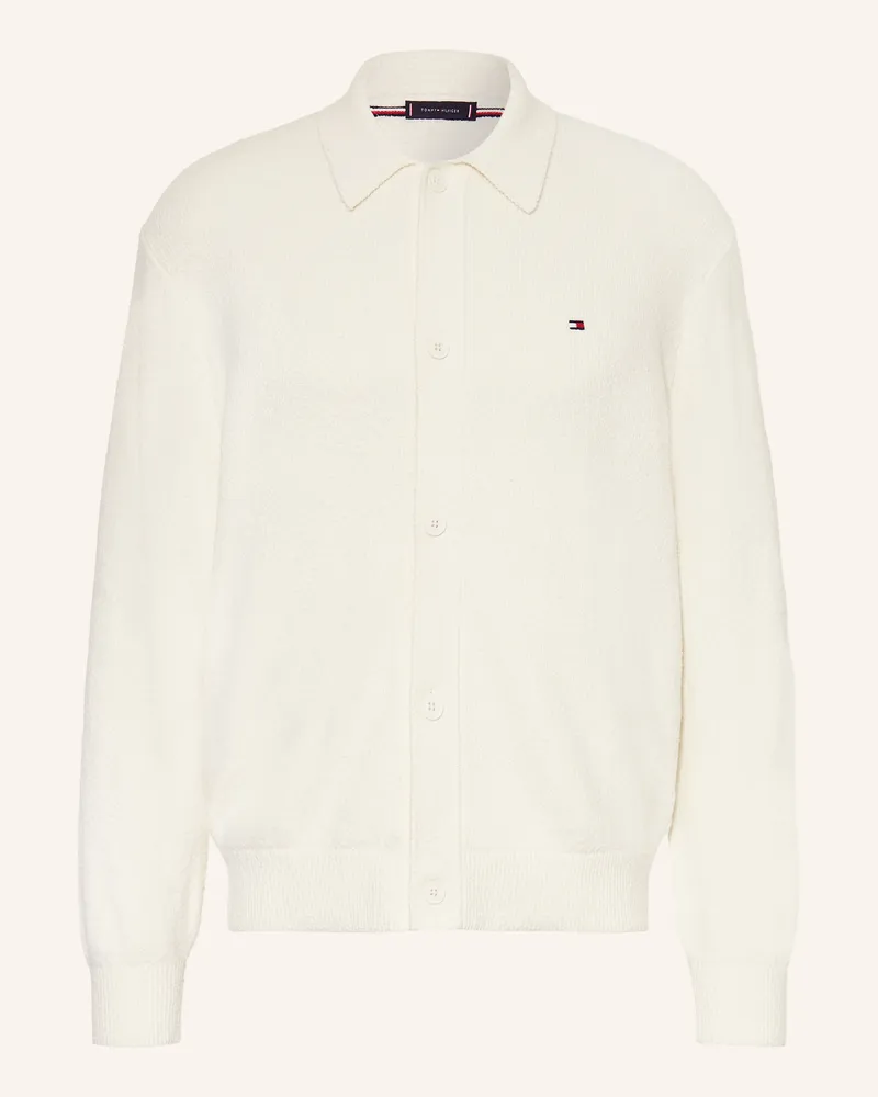 Tommy Hilfiger Strickjacke weiss Ecru