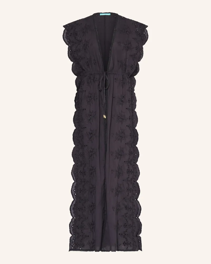 Melissa Odabash Kaftan Talitha Aus Lochspitze schwarz Schwarz
