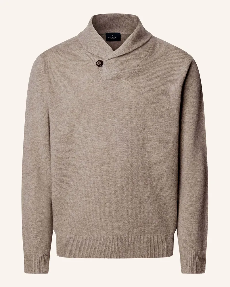Hackett Pullover Shawl Sweater beige Beige