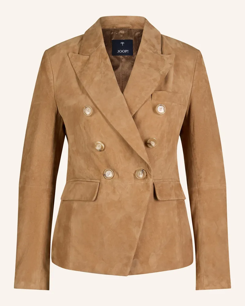 JOOP! Lederblazer braun 