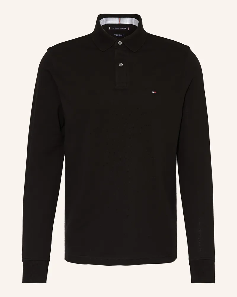 Tommy Hilfiger Piqué-Poloshirt Regular Fit Schwarz