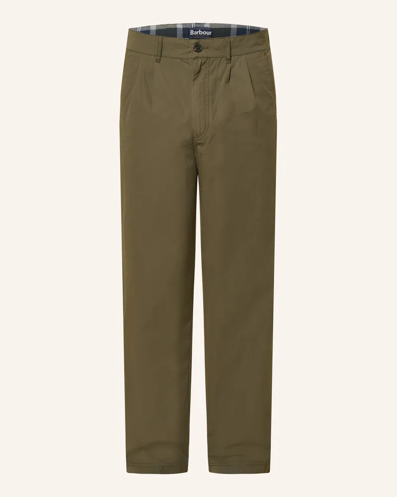 Barbour Chino Cole Extra Slim Fit gruen Oliv
