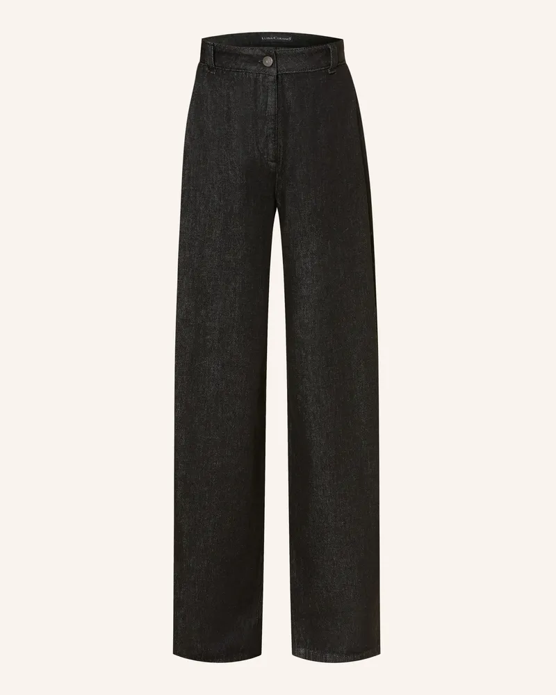 Luisa Cerano Wide Leg Jeans schwarz 1