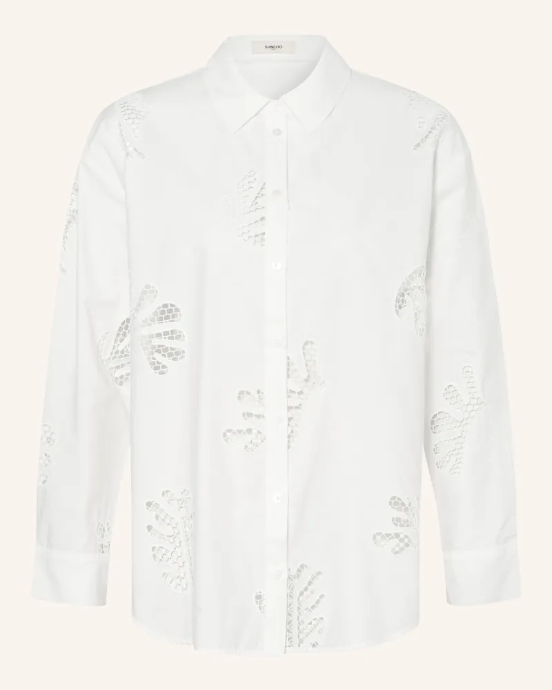 Suncoo Hemdbluse Loula weiss Weiss
