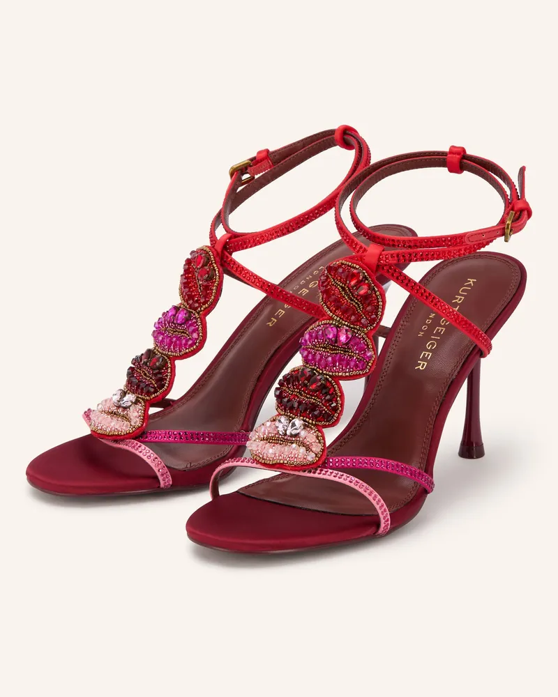 Kurt Geiger Sandaletten Mit Schmucksteinen pink Rot