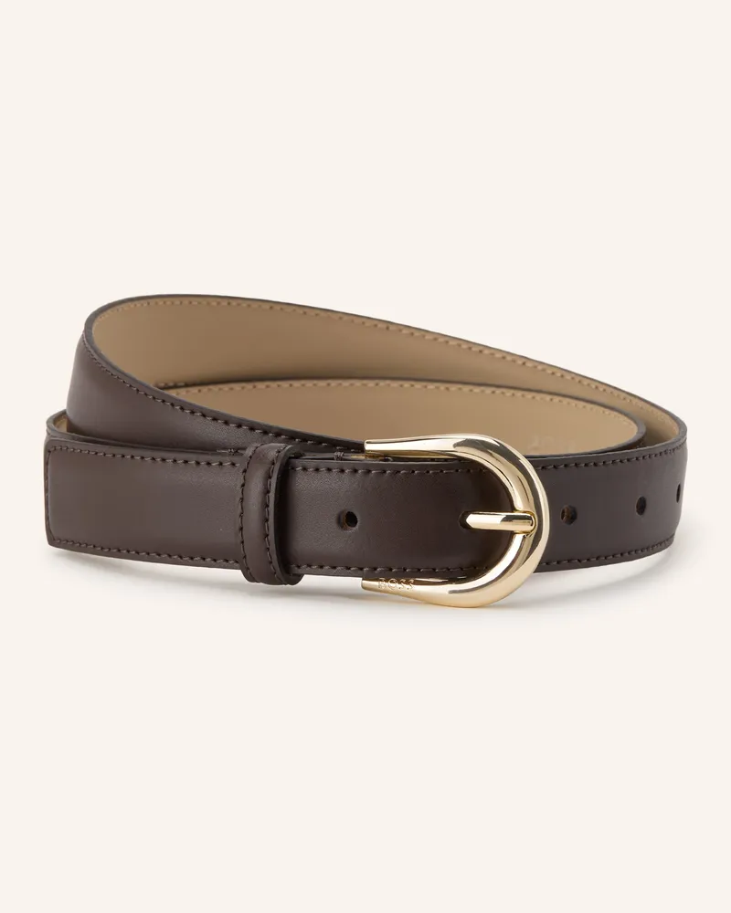 HUGO BOSS Ledergürtel Carol braun Braun